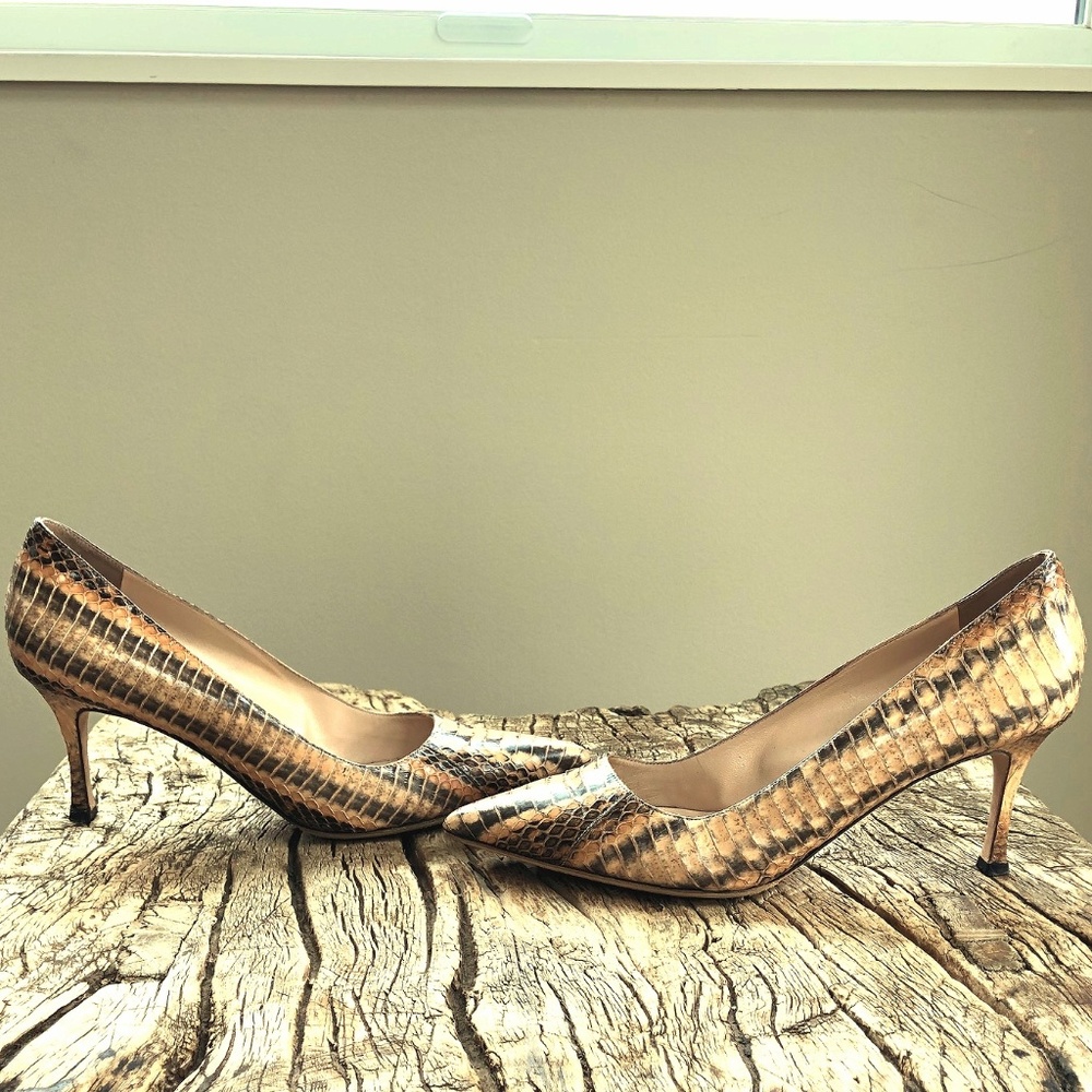 Manolo Blahnik Snakeskin Pumps!